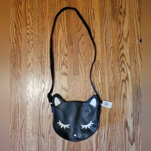 NWT Torrid Cat Purse Bag Goth Emo Black White Leather Halloween